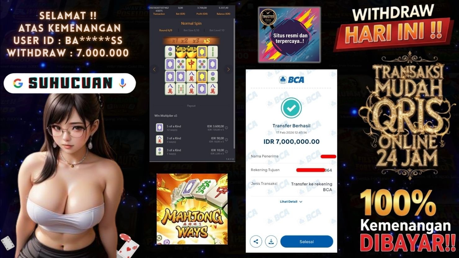 SUHUCUAN JACKPOT SLOT MAHJONG WAYS